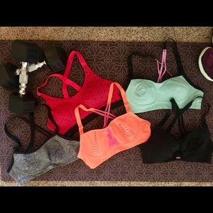 VICTORIAS SECRET SPORTS BRA BUNDLE of 5!